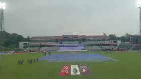 সিলেট টেস্টের তৃতীয় দিনে বৃষ্টির বাগড়া