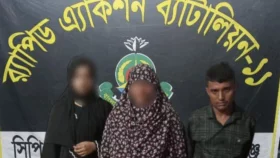 রূপগঞ্জে আলোচিত রায়হান হত্যা মামলার ৩ আসামি গ্রেপ্তার
