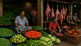 রাজধানীর বাজারে সবজির ঝাঁজ, কিছুটা স্বস্তি মাংস-মুরগিতে