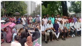 জবি শিক্ষার্থীদের আন্দোলনে অচল রাজধানী
