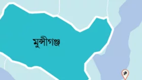 শ্রীনগর বাজারে আগুনে অর্ধশতাধিক দোকান পুড়ে ছাই