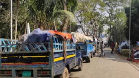 ভারতের নিষেধাজ্ঞার প্রভাব পড়তে শুরু করেছে আখাউড়া স্থলবন্দরে