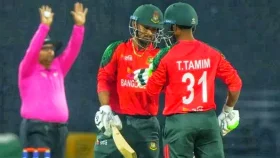 ২৪ ম্যাচ পর দুইশো করলো বাংলাদেশ, আমিরাতের লক্ষ্য ২০৬