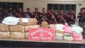 হবিগঞ্জে অর্ধ কোটি টাকা মূল্যের ভারতীয় পণ্য আটক&nbsp;
