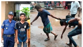 ঈশ্বরগঞ্জে ইজিবাইক চোর সন্দেহে যুবককে গণধোলাই