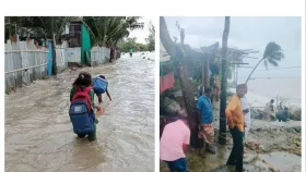 মহেশখালীতে বৃষ্টি ও পাহাড়ি ঢলে নিম্নাঞ্চল প্লাবিত, নিহত ১