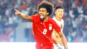 হামজার গোলে প্রথমার্ধ বাংলাদেশের