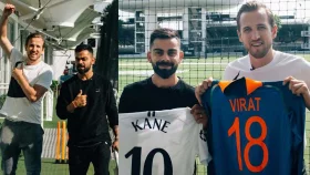 আঠারোর কোহলিকে শুভেচ্ছা জানালেন পনেরোর হ্যারি কেইন