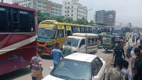 সাভারে মহাসড়কে ৯ কিলোমিটার দীর্ঘ যানজট