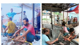 ঈদ এলে জেগে ওঠে কামারপট্টি, তৈরি হয় কোরবানির অস্ত্র