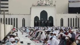বায়তুল মোকাররমে পবিত্র ঈদুল আজহার প্রথম জামাত অনুষ্ঠিত