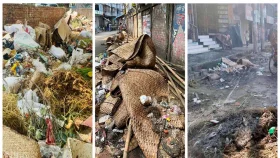 শতভাগ বর্জ্য অপসারণের দাবি, অথচ রাস্তায় এখনো ময়লা-আবর্জনা!