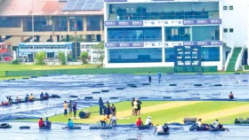বৃষ্টিভেজা গলে আত্মবিশ্বাসী টাইগার শিবির