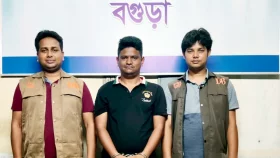 বগুড়ায় যুবলীগ নেতার সহযোগী গ্রেপ্তার