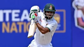 শান্তর ডাবল সেঞ্চুরি হলো না; ভাঙল রেকর্ড জুটি