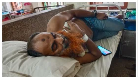 সন্ত্রাসী হামলায় সাংবাদিক আহত