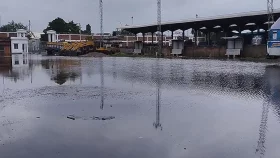 জলাবদ্ধতায় স্থবির বেনাপোল বন্দর