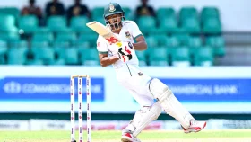 তাইজুলের ছোট্ট ক্যামিওতে ৫১ বলে আরও ৪৭ রান তুলে থামলো বাংলাদেশ