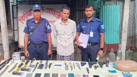 ফরিদপুরে মাদক কারবারি কুটি মিয়া গ্রেপ্তার