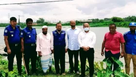 আখাউড়ায় জলাশয় ভরাট করার দায়ে লাখ টাকা জরিমানা&nbsp;