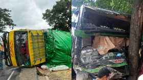 গজারিয়ায় বাস দুর্ঘটনায় নিহত ১, আহত ১৫