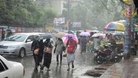 ২৪ ঘণ্টায় ঢাকায় ৪৫ মিলিমিটার বৃষ্টিপাত