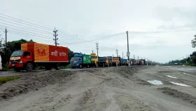 ঢাকা-সিলেট মহাসড়কের ব্রাহ্মণবাড়িয়ার অংশে ৩৪ কিলোমিটার যানজট