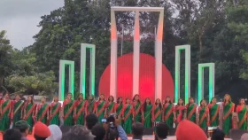 শহীদ মিনারে জাতীয় সঙ্গীত দিয়ে শুরু 'জুলাই উইমেনস ডে'