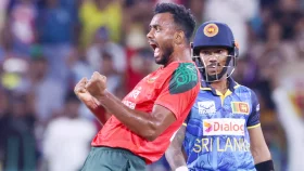 শরিফুলের শেষ ওভারে ২২ রান নিয়ে শ্রীলঙ্কার ১৩২