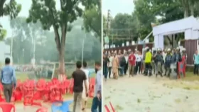 গোপালগঞ্জে এনসিপি সমাবেশ মঞ্চে ছাত্রলীগের হামলা