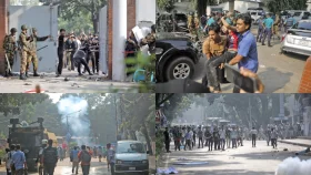 সচিবালয়ের সামনে পুলিশ-শিক্ষার্থী সংঘর্ষ, আহত অর্ধশতাধিক