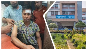থানায় ঢুকে পুলিশকে ছুরিকাঘাত, অস্ত্র ছিনিয়ে নেওয়ার চেষ্টা
