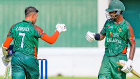 জাওয়াদের ব্যাটে সহজ জয় বাংলাদেশের