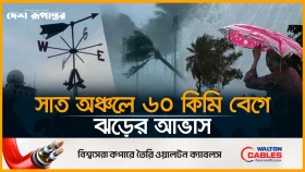সাত অঞ্চলে ৬০ কিমি বেগে ঝড়ের আভাস