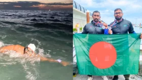 ৩৭ বছর পর ইংলিশ চ্যানেল পাড়ি দিলেন দুই বাংলাদেশী সাঁতারু
