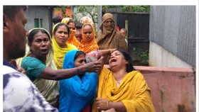 শ্রীপুরে তালাবদ্ধ ঘর থেকে গৃহবধূর পোড়া মরদেহ উদ্ধার