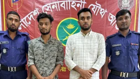চাঁদাবাজির অভিযোগ: সেনাবাহিনীর হাতে ছাত্রদল নেতাসহ আটক ২