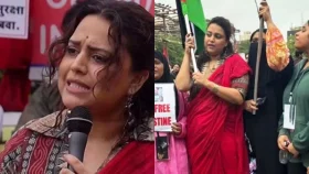 মুম্বাইয়ে গাজার সমর্থনে দাঁড়ালেন স্বরা, সামাজিক মাধ্যমে বিতর্ক