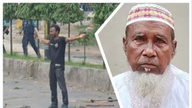 ছেলেকে গুলির ভিডিও দেখে কাঁদলেন আবু সাঈদের বাবা