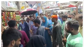 গৌরীপুর বাজারে যানজট নিরসনে উপজেলা প্রশাসনের অভিযান