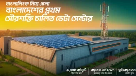 দেশের প্রথম মোবাইল অপারেটর হিসেবে সবুজ জ্বালানি ব্যবহার করে ডেটা সেন্টার চালু করল বাংলালিংক