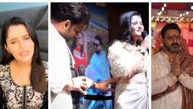 জনসম্মুখে নায়িকার উন্মুক্ত পেটে হাত, অতঃপর ...