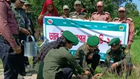 নবাবগঞ্জে তাল বীজ রোপণ উদ্বোধন