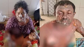 ঘুমন্ত স্বামী-সতীনের ঘরে আগুন, প্রথম স্ত্রী থানায় আত্মসমর্পণ