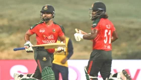 জাকের-শামীমের রেকর্ড ৮৬ রানের জুটিতে বাংলাদেশ ১৩৯