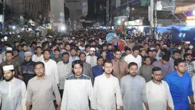 জাকসুর ফলাফল প্রকাশে বিলম্ব, শিবিরের বিক্ষোভ