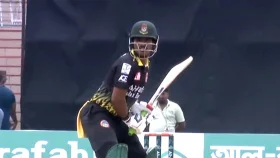 &lsquo;গোল্ডেন ডাক&rsquo; মেরে এনসিএল শুরু শান্তর