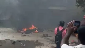 থানা-উপজেলা অফিসে ভাঙচুর ও অগ্নিসংযোগ