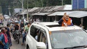 গোপালগঞ্জে বিএনপি নেতা মেসবাহর শোডাউন