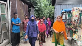 গৃহবধূর রহস্যজনক মৃত্যু, শ্বশুর-শাশুড়ি আটক-স্বামী পলাতক